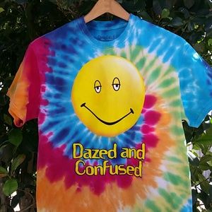 Tyedye smile Tshirt Size M